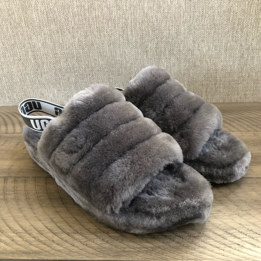 Ugg fluff yeah slides grey